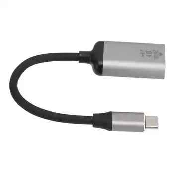 Адаптер USB C к DisplayPort 4K 60Hz из алюминиевого сплава Подключи и играй USB C к адаптеру Mini DP, подходящему для телефона и планшета