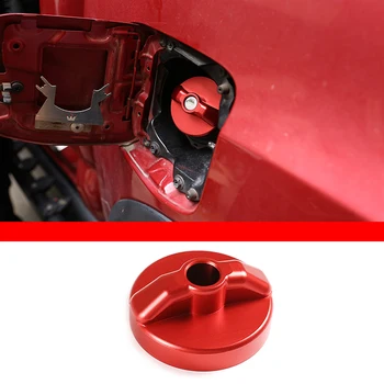 Для Toyota Tacoma 2010-21 Салон автомобиля Алюминиевый сплав Синий/красный Крышка топливного бака автомобиля Защитная наклейка Аксессуары для модификации