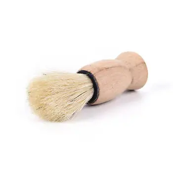 Деревянная ручка кисточки для бритья Мужская Деревянная борода из барсучьей шерсти Инструмент для чистки бороды Приспособление для чистки бороды Инструмент для бритья Профессиональная щетка