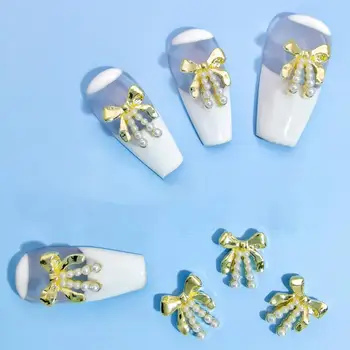 10шт Хорошее 3D Металлическое украшение для ногтей, украшения для маникюра, украшения для ногтей, Несколько стилей декоративных