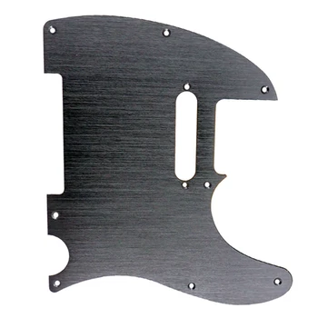 2X Черная накладка для теле-гитары с 8 отверстиями, металлическая накладка для стандартной замены накладок Telecaster