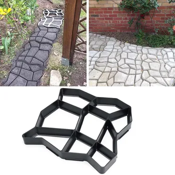 Садовая Пластиковая дорожка своими руками, модель тротуара, бетонная ступенька, Цементная форма, кирпич B88