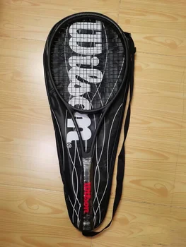Теннисная ракетка для взрослых Профессиональная черная сумка на пояс из углеродного волокна EVA для соревнований и тренировок
