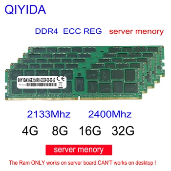 Процессор оперативной памяти DDR4 8GB 16GB 4GB server memory 2400 2133MHz ECC REG PC4-2133P 2400T, поддерживающий серверную память x79 x99 X58