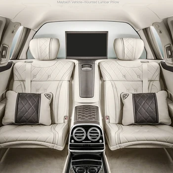 Для Mercedes Maybach S-Class Подголовник Из Кожи НАППА Автомобильные Подушки Для Путешествий В Автомобиле Подушка Для Шеи Сиденье Поясничная подушка Автоаксессуары