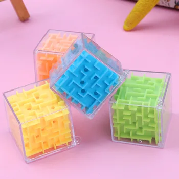 3D лабиринт Развивающая игрушка Мини Волшебный куб Игрушки-головоломки Головоломки для детей Ранние развивающие игры Снимают стресс