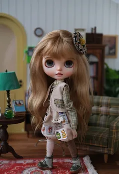 Продается кукла Blyth doll 1/6 с индивидуальным макияжем лица и шарнирным телом